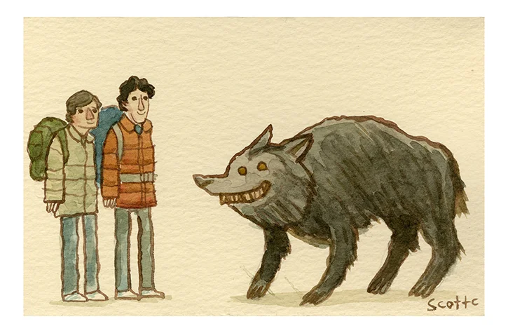 “The Werewolf” $20 - 7.25 x 4.75 inches