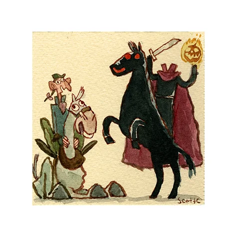 “The Horseman” $15 - 4.75 x 4.75 inches