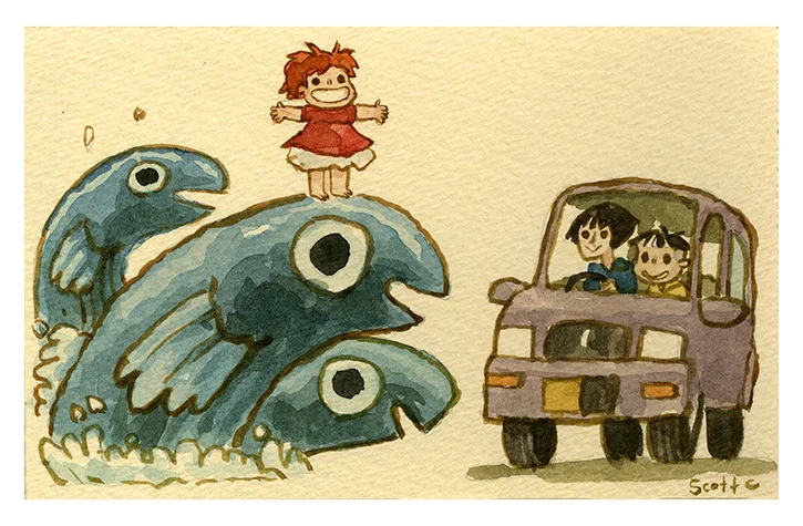 “The Water Child” (7.25 x 4.75 inches)