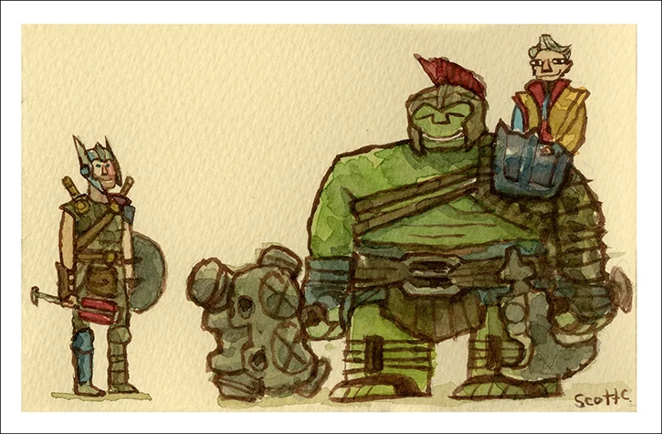 “ The Friends From Work ” - $20 (7.25 x 4.75 inches)