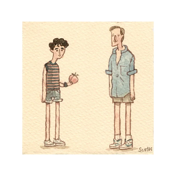 “The Peach” - $15 (4.75x 4.75 inches)