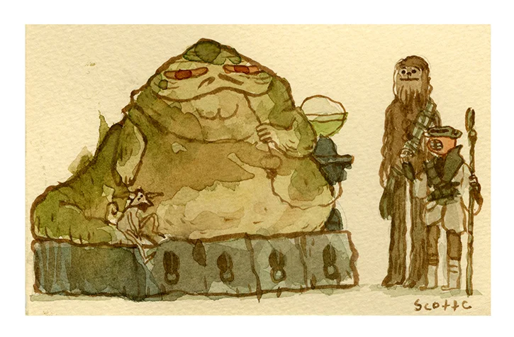 “ The Stout Fellow ” - $20 (7.25 x 4.75 inches)