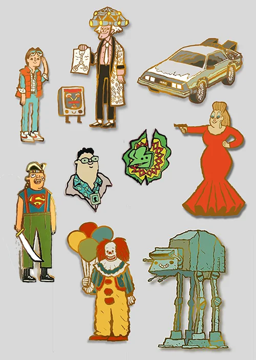 PIN PARTY TIME! - $10 each All of the pins i have released this past year will also be available at the booth. So you can expect to cover your entire hat with pins before the weekend is done.