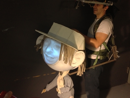 Boy with a bighead was presented at the World Maker Faire in September of 2012.
