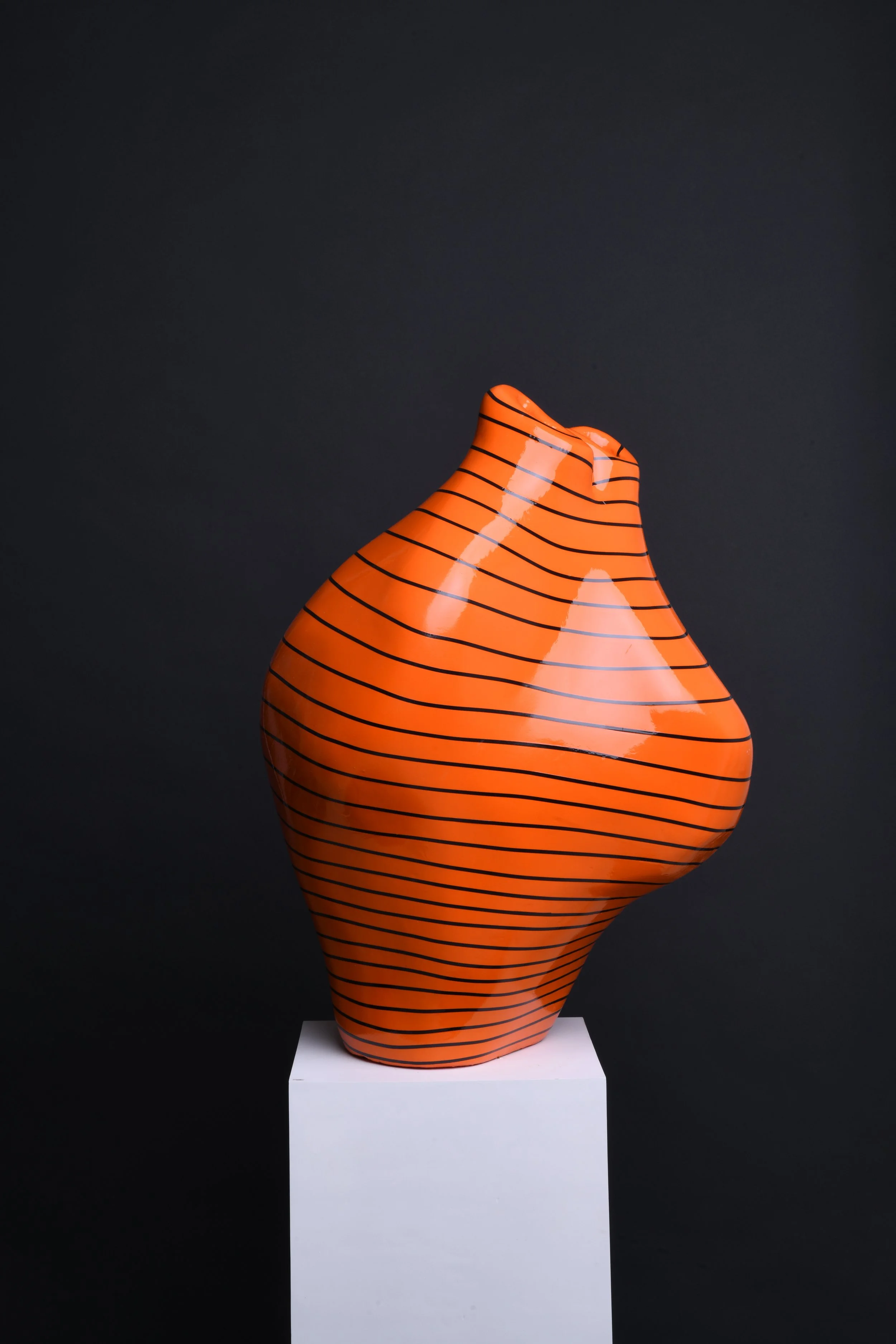    Aposematic Architectures is a series of biomorphic sculptures exploring the intersection of biological defense mechanisms and formal structuralism. Each work begins with a reed-woven armature—a structural skeleton that supports a tactile "skin" of