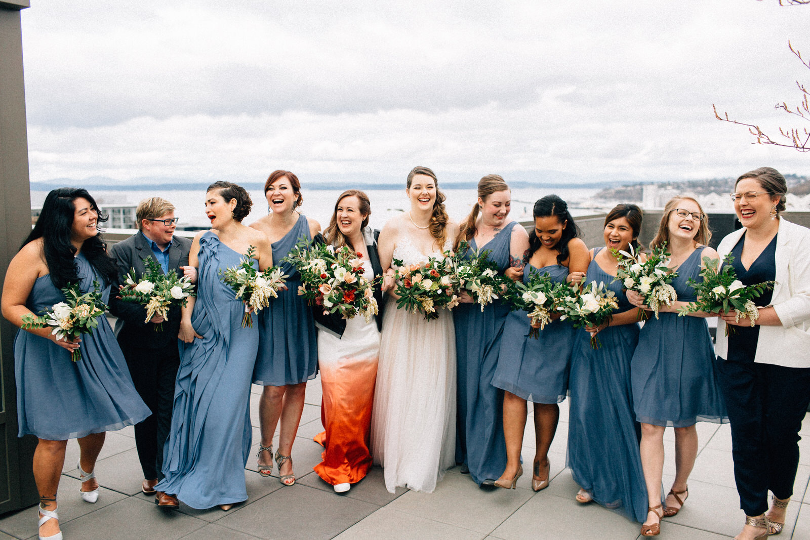seattle feminist wedding photographer lgbtq lgbt queer wedding downtown fuck yeah weddings kendall lauren shea
