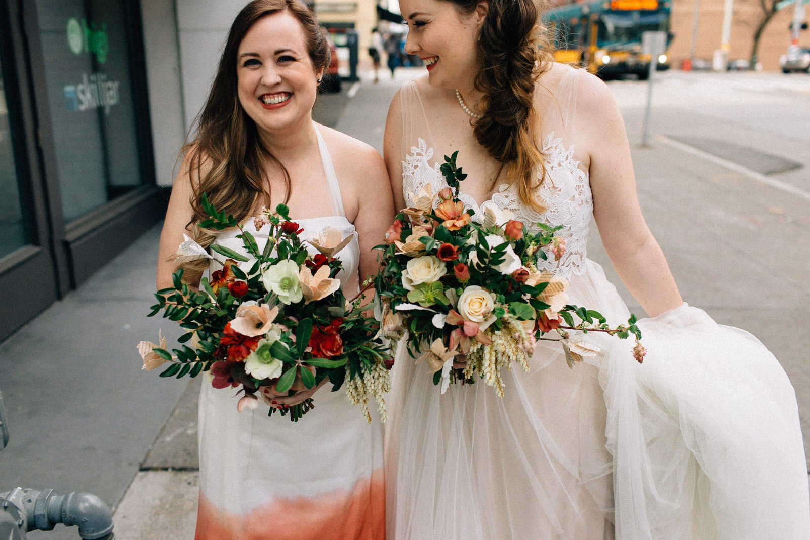 seattle feminist wedding photographer lgbtq lgbt queer wedding downtown fuck yeah weddings kendall lauren shea