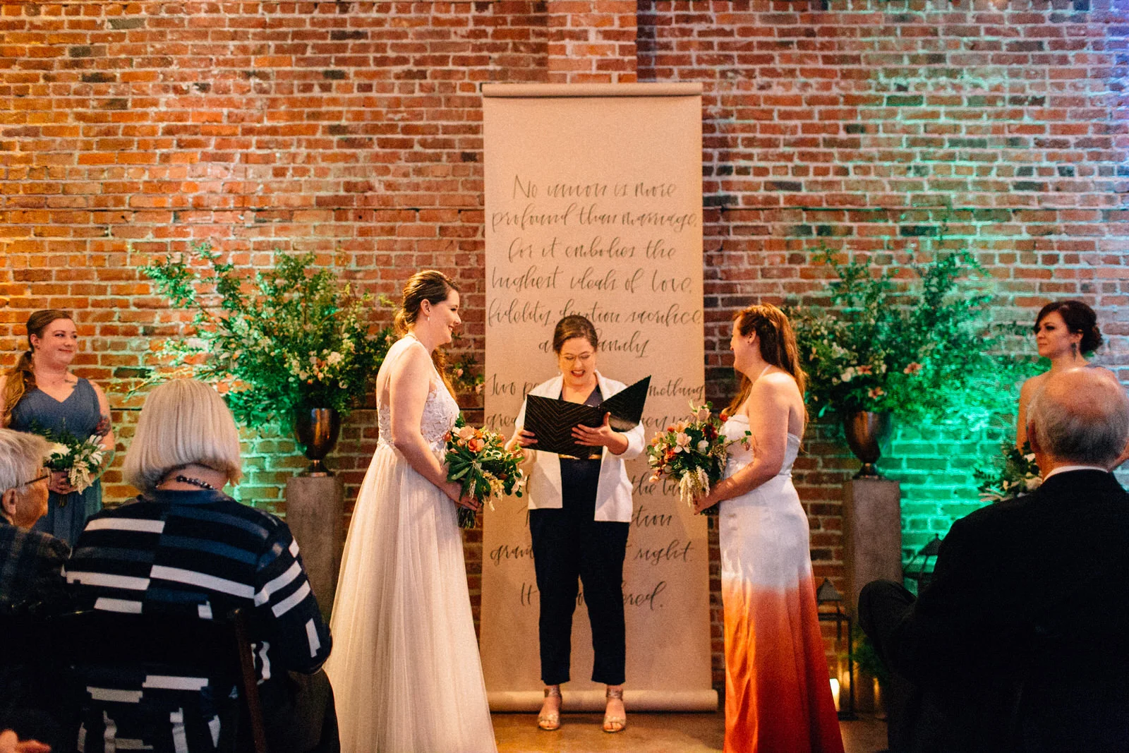 seattle feminist wedding photographer lgbtq lgbt queer wedding downtown fuck yeah weddings kendall lauren shea