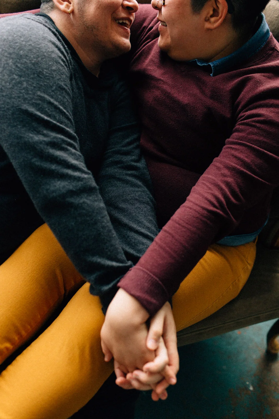 seattle feminist wedding photographer lgbtq lgbt queer wedding downtown fuck yeah weddings kendall lauren shea couples studio session nat ximena