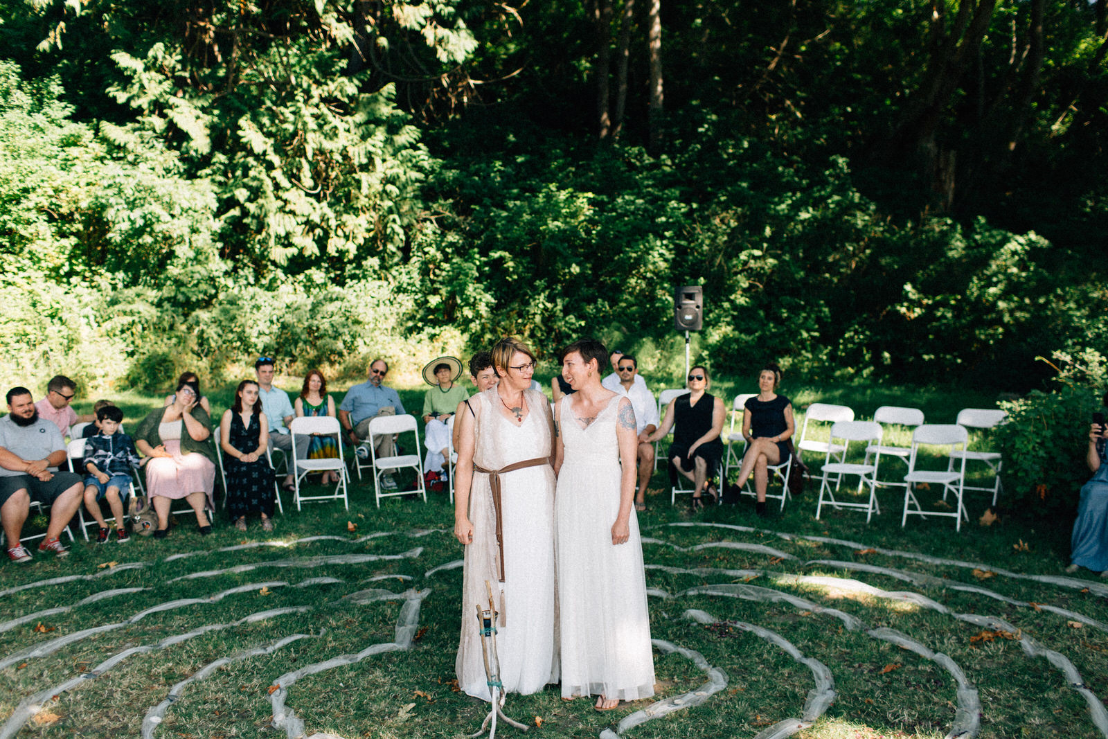 feminist photographer seattle portland weddings cama beach lgbtq lgbt queer lesbian wedding reception ceremony camano island kendall shea fuck yeah weddings