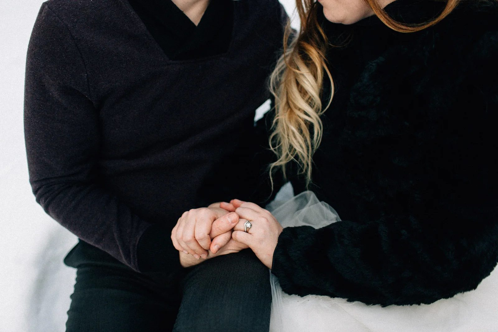 Snoqualmie Pass fuck yeah weddings engagement session snow mountains kendall shea feminist photographer