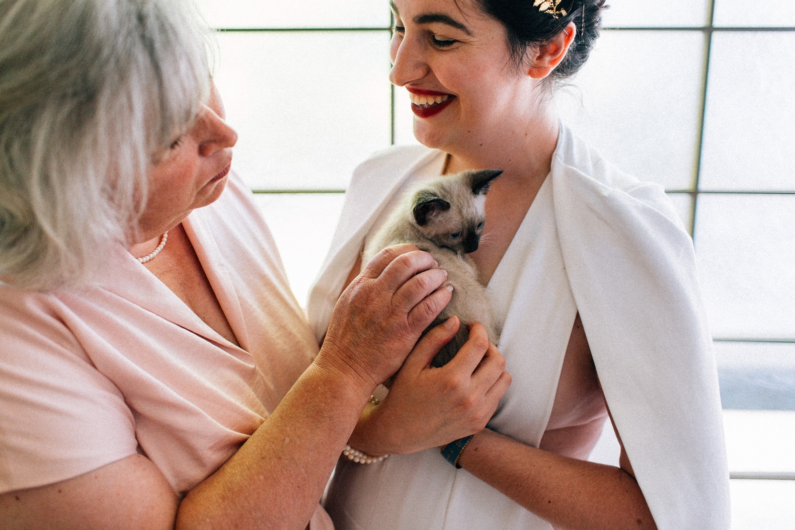 colleen iz quaker meeting house seattle washington feminist wedding kitten hour flower crowns indoor ceremony kendall lauren shea fuck yeah weddings