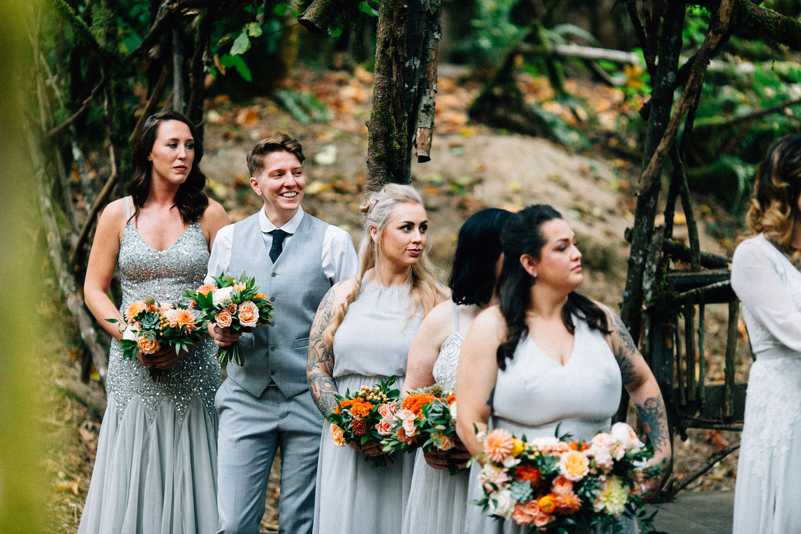 christina will pendarvis farm woodland wedding oregon forest fuck yeah weddings kendall shea outdoor ceremony