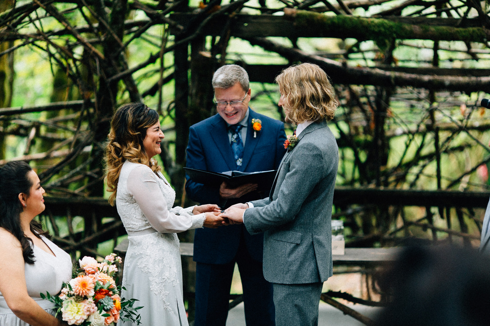 christina will pendarvis farm woodland wedding oregon forest fuck yeah weddings kendall shea outdoor ceremony
