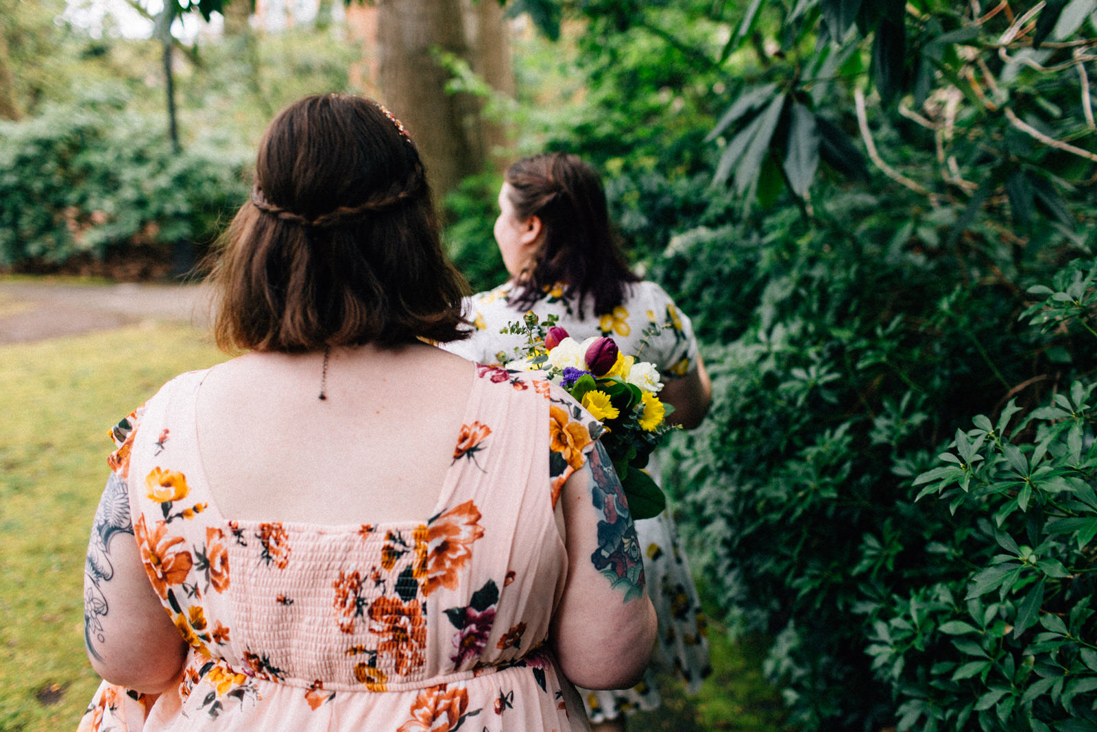 spring cherry blossom seattle engagement session couples lesbian lgbt lgbtq queer outdoor natural light tacoma portland fuck yeah weddings kendall lauren shea feminist photographer