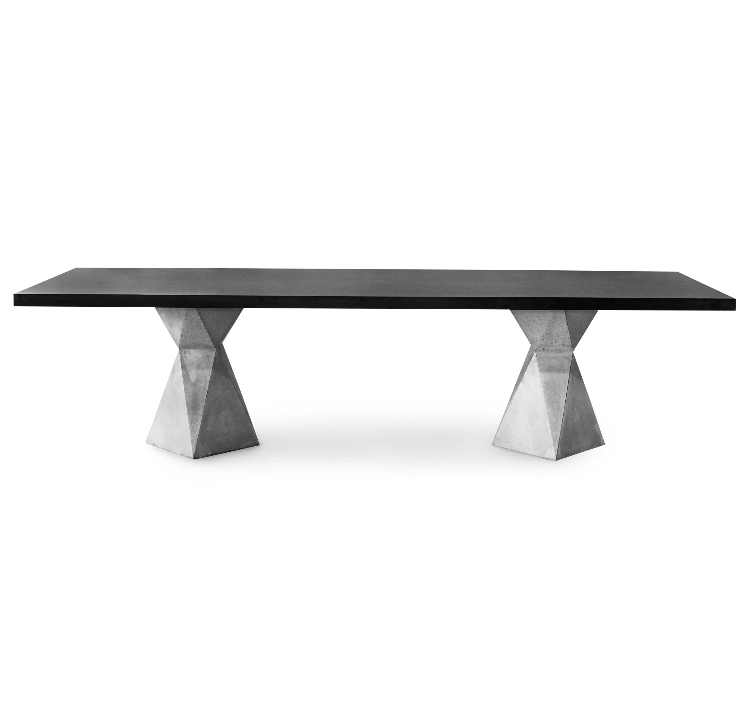 MESAS GRANDES kepler (kpmeg) DIMENSÕES: (LXP): 300x100, 350x110cm (ALTURA) : 75CM ACABAMENTOS: COMPENSADO NAVAL 18/36mm COM E SEM FORMICA, MADEIRAS MACIÇAS JEQUITIBA, TAUARI, ANGELIM, MARACATIARA,CONCRETO facetado, GRANITINA FACETADA APLICAÇÃO: INTERIOR(TODOS ACABAMENTOS), EXTERIOR(CUMARU, CONCRETO E GRANITINA) ASSINADO POR: MATTHIAS AMBROS VON HOLLEBEN