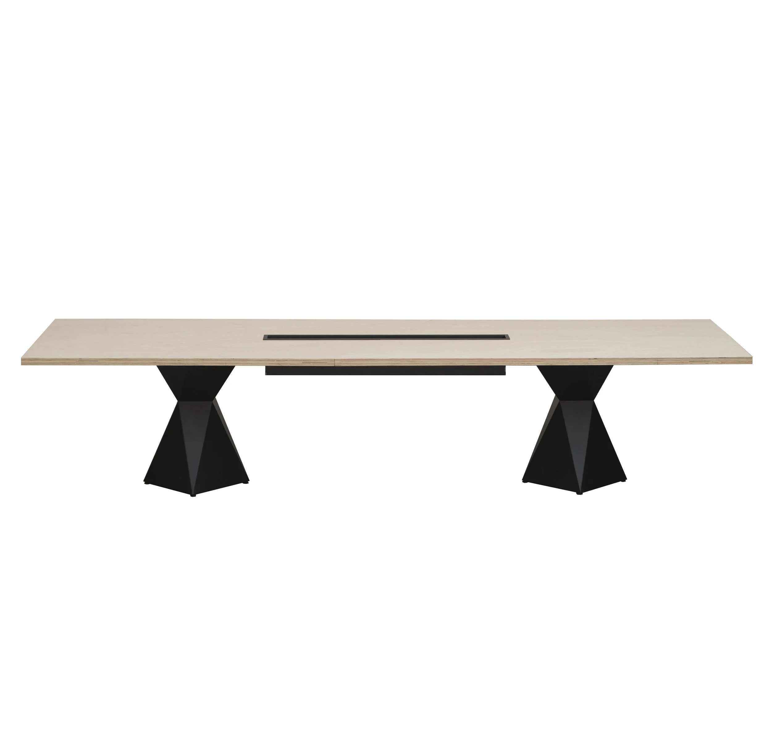 MESAS REUNIÕES planck (PLreu) DIMENSÕES: (LXP): 300x100cm (ALTURA) : 75CM ACABAMENTOS: COMPENSADO NAVAL 18/36mm COM E SEM FORMICA, MADEIRAS MACIÇAS JEQUITIBA, TAUARI, ANGELIM, MARACATIARA, CONCRETO CALHA ELÉTRICA ASSINADO POR: MATTHIAS AMBROS VON HOLLEBEN