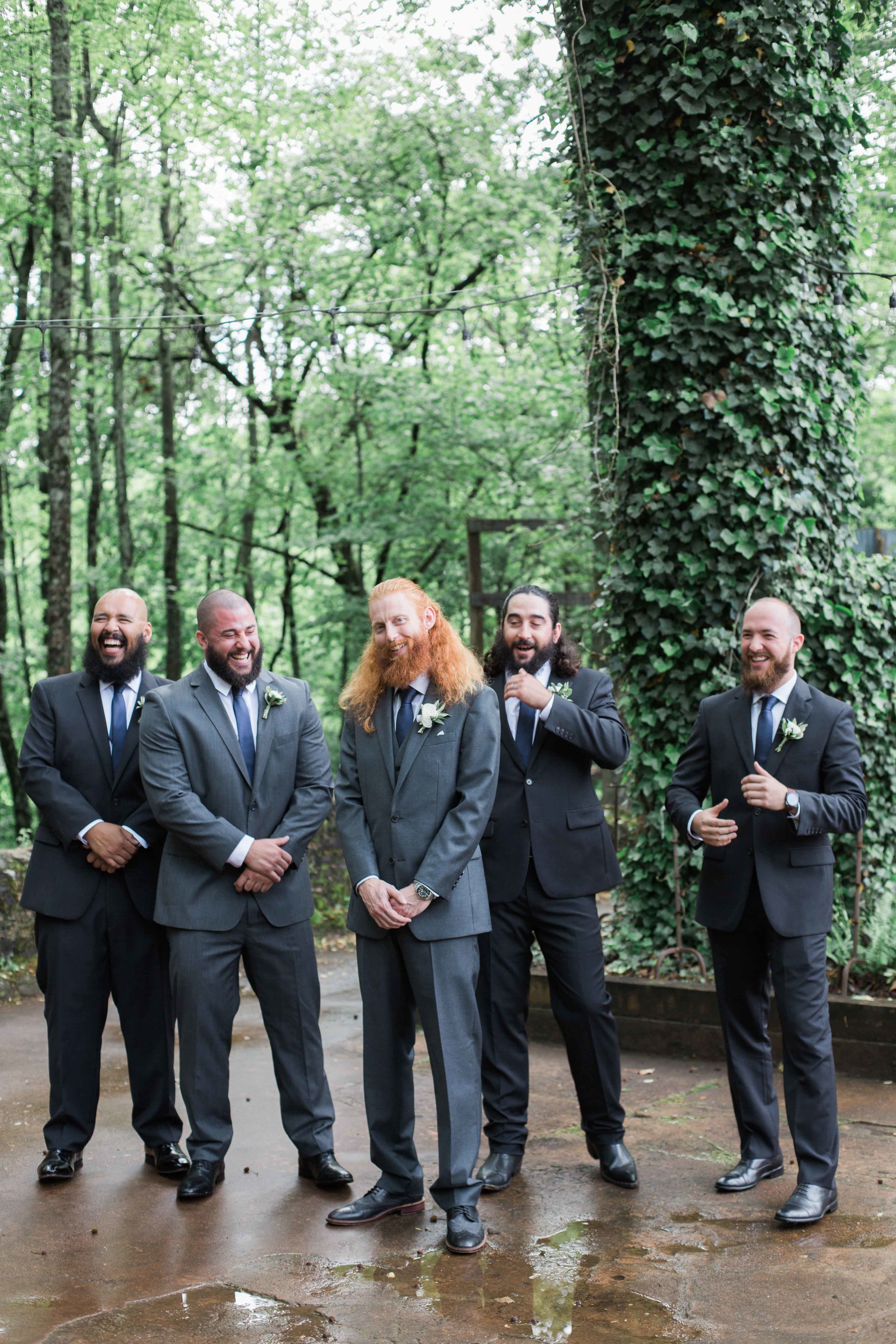 Groomsmen with beards