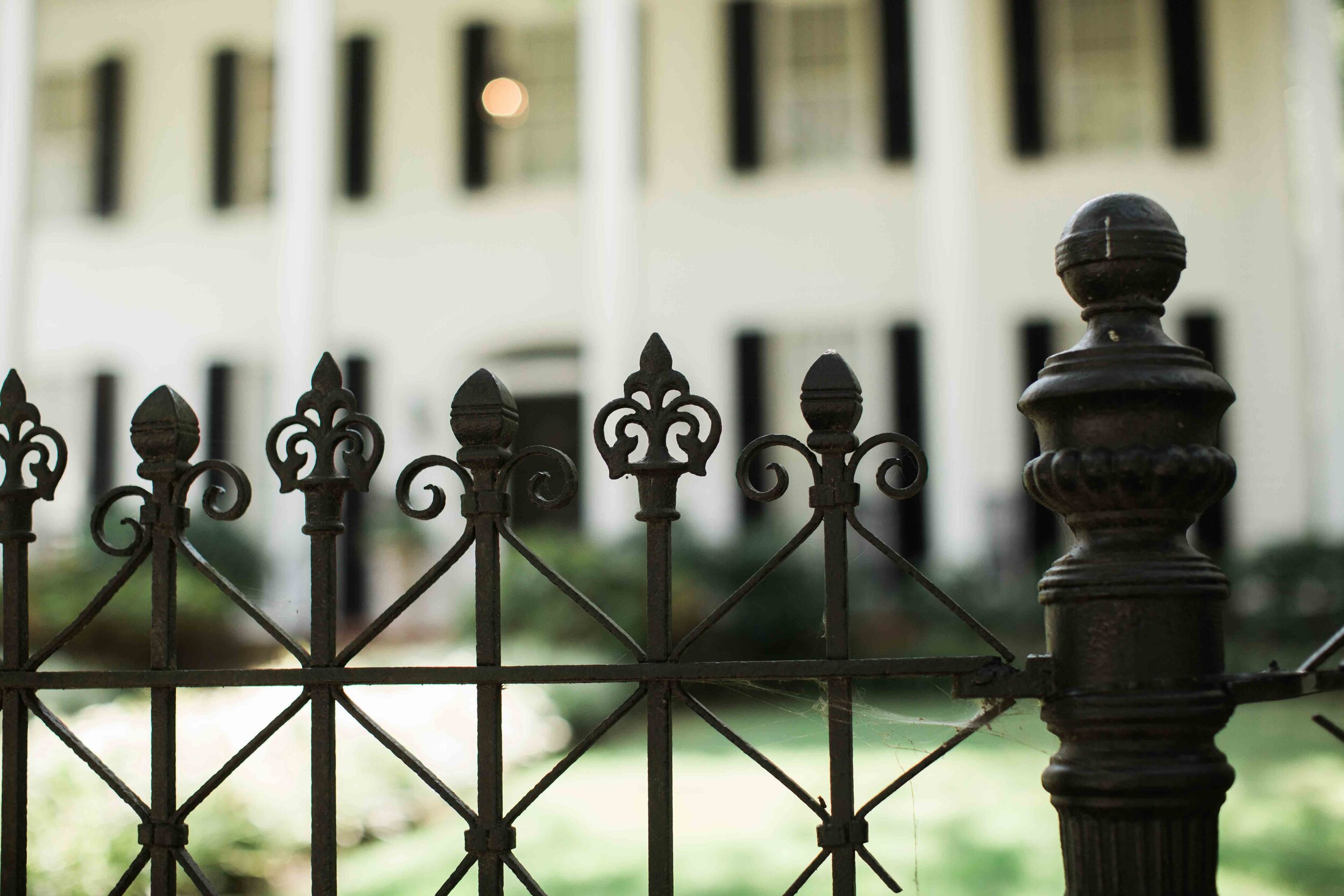 Historic rod iron fence