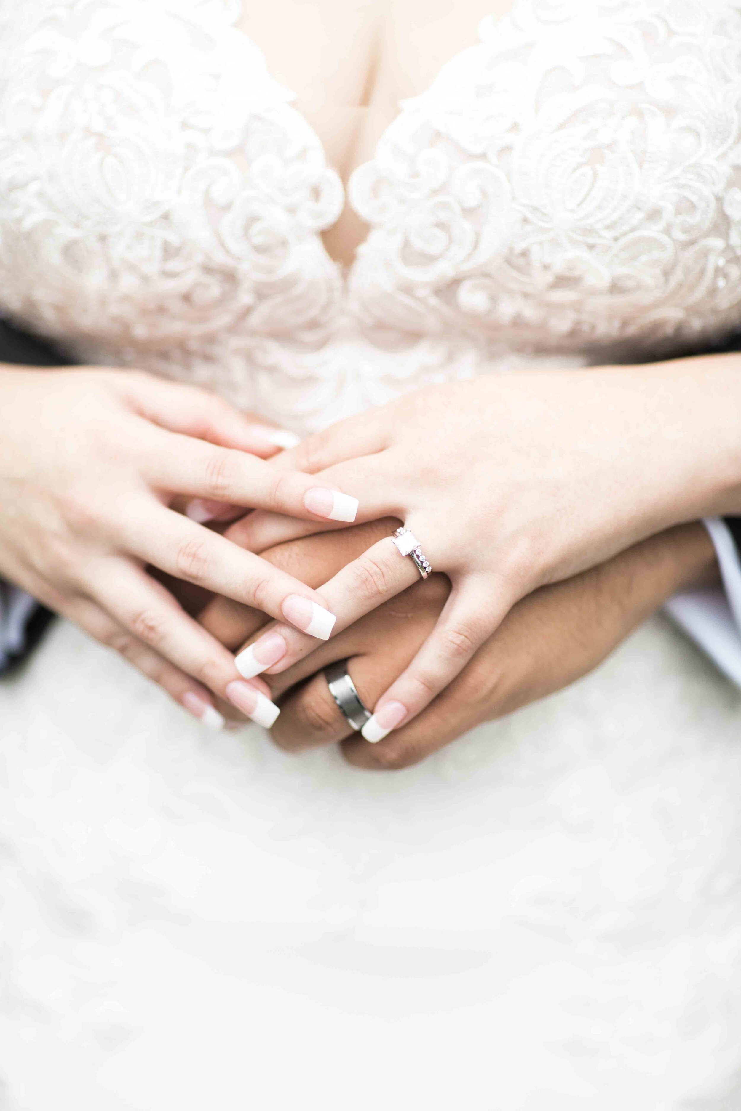 Bride and Groom wedding rings 