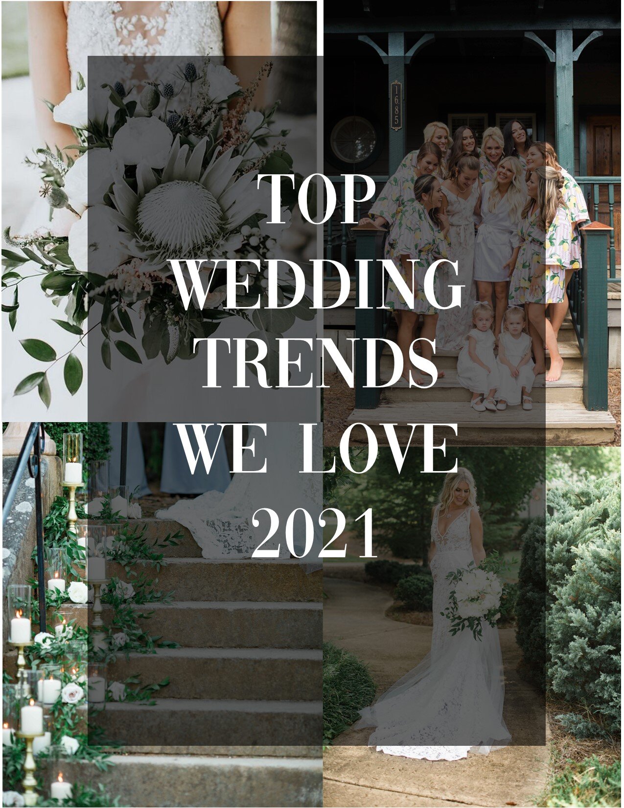 bride gown bouquet flowergirls trends 2021