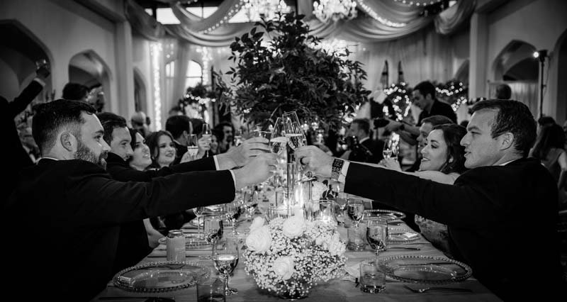 Top Atlanta Wedding Photographer-Poetry and Paper- Dawn Johnson-timeless-classic-callanwolde fine art center toast with champagne.jpg