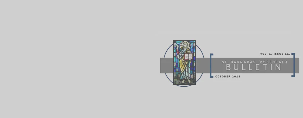 St. Barnabas Church Bulletin October 2019