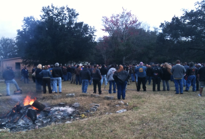Dwayne’s memorial service at the Nam Knights Orlando chapter clubhouse. (Photo by JT)