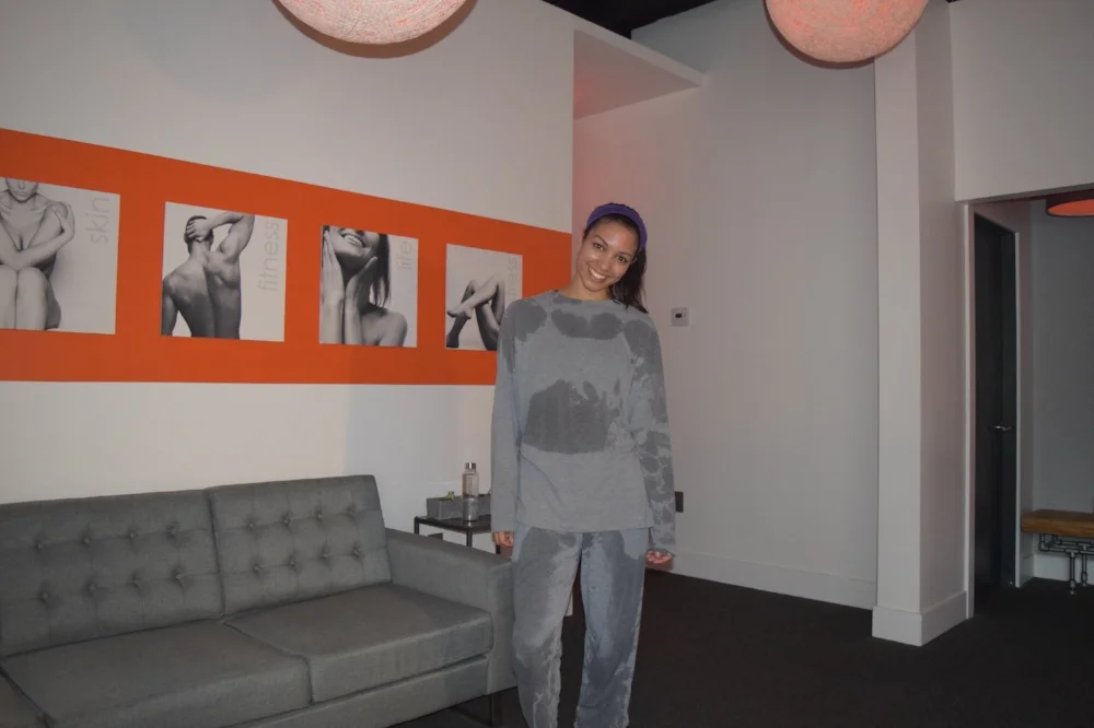 Rocking my sweaty "groutfit"