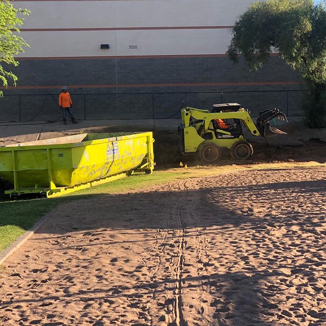 Removing some concrete retaining walls at a high school.  #demolition #concrete demo #saw cutting #demo #instagood #work #adsprojects #construction #workhard