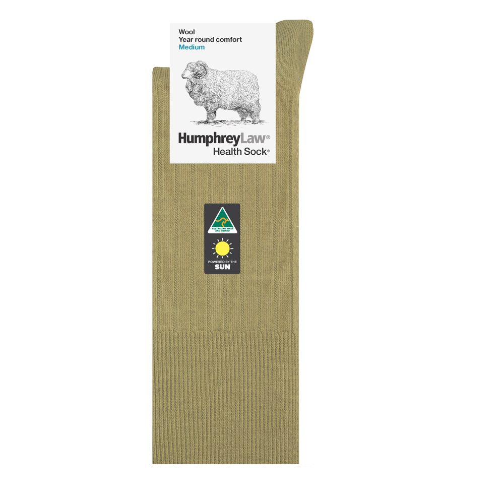 95% Wool Health Sock® Style 46C  Size M, L