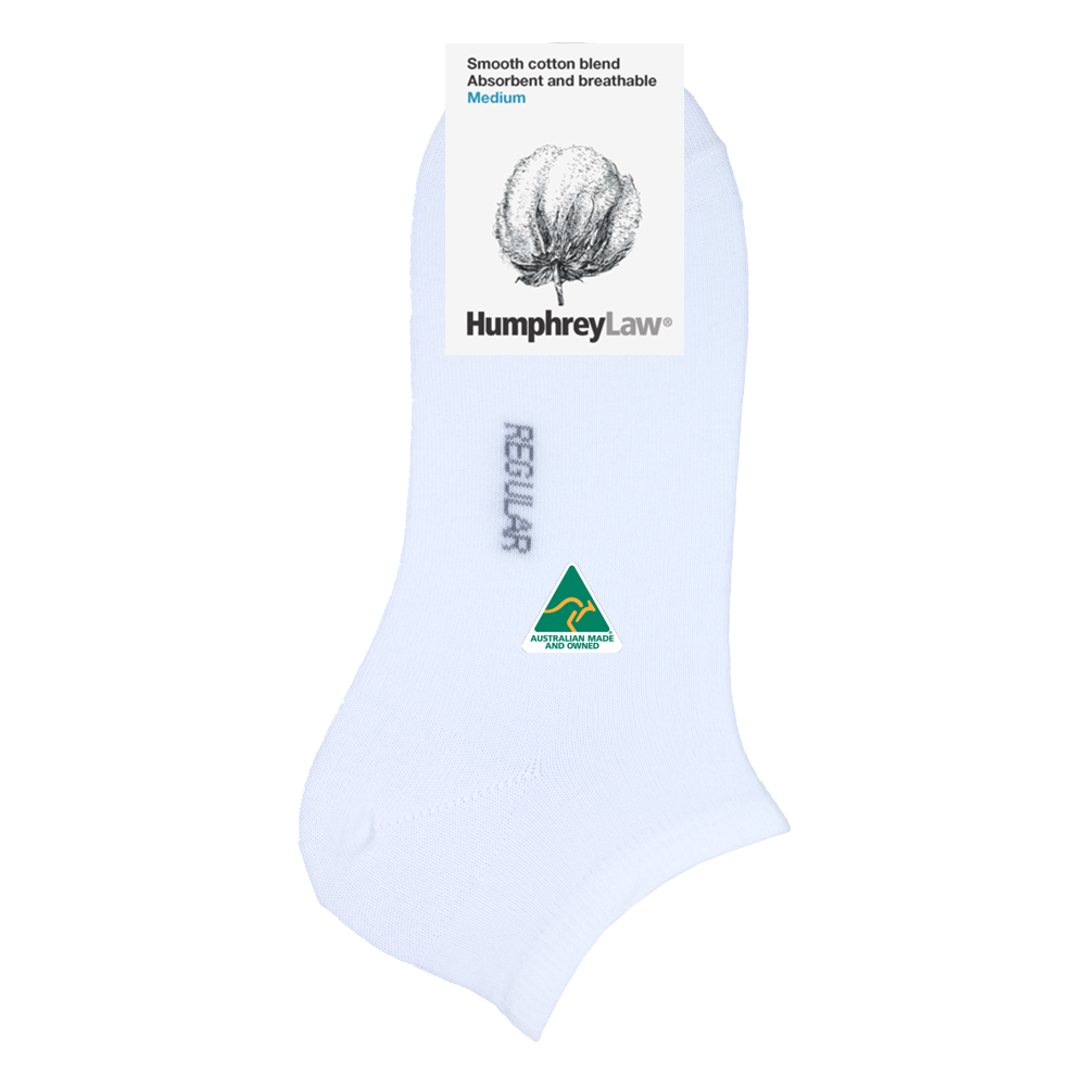 80% Mercerised Cotton Ankle  Sock Style 57A  Size S, M, L