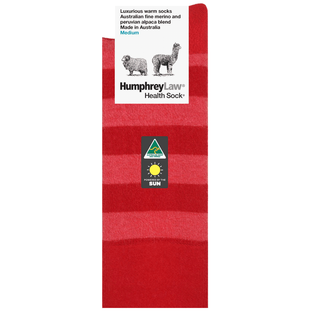 Fine Merino/Baby Alpaca Blend Health Sock® Style 03C Size S, M, L