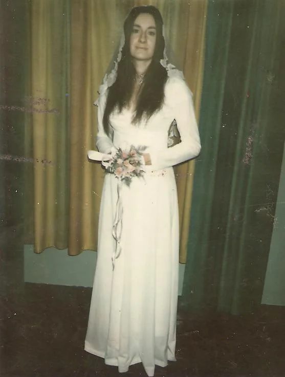 Rose on her wedding day, 1972.