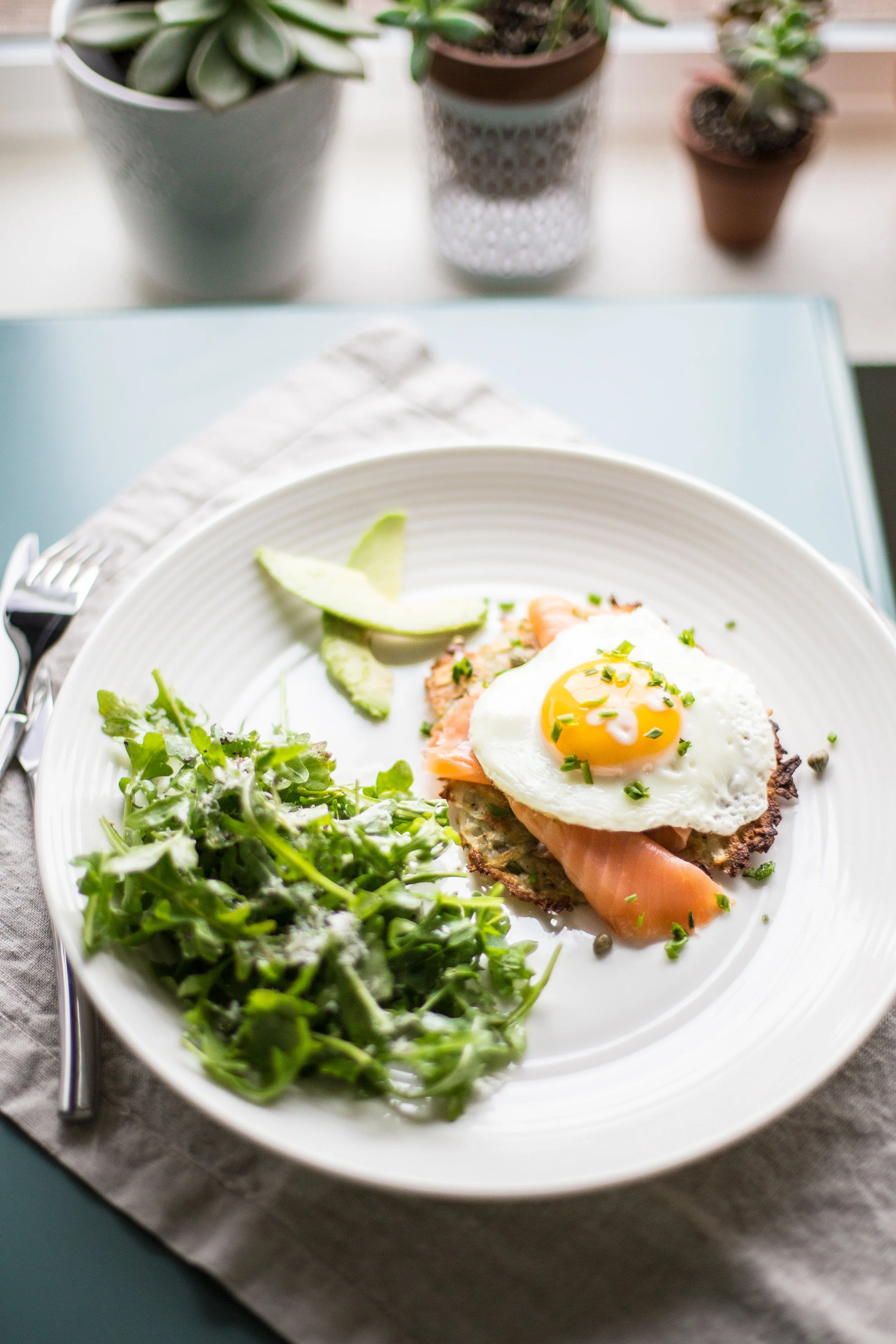 My favorite breakfast, eggs and salmon <3