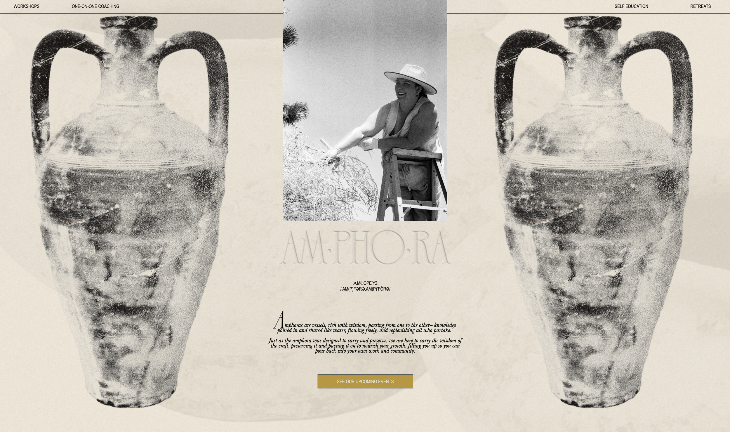 ancient vases front page website film grain portrta