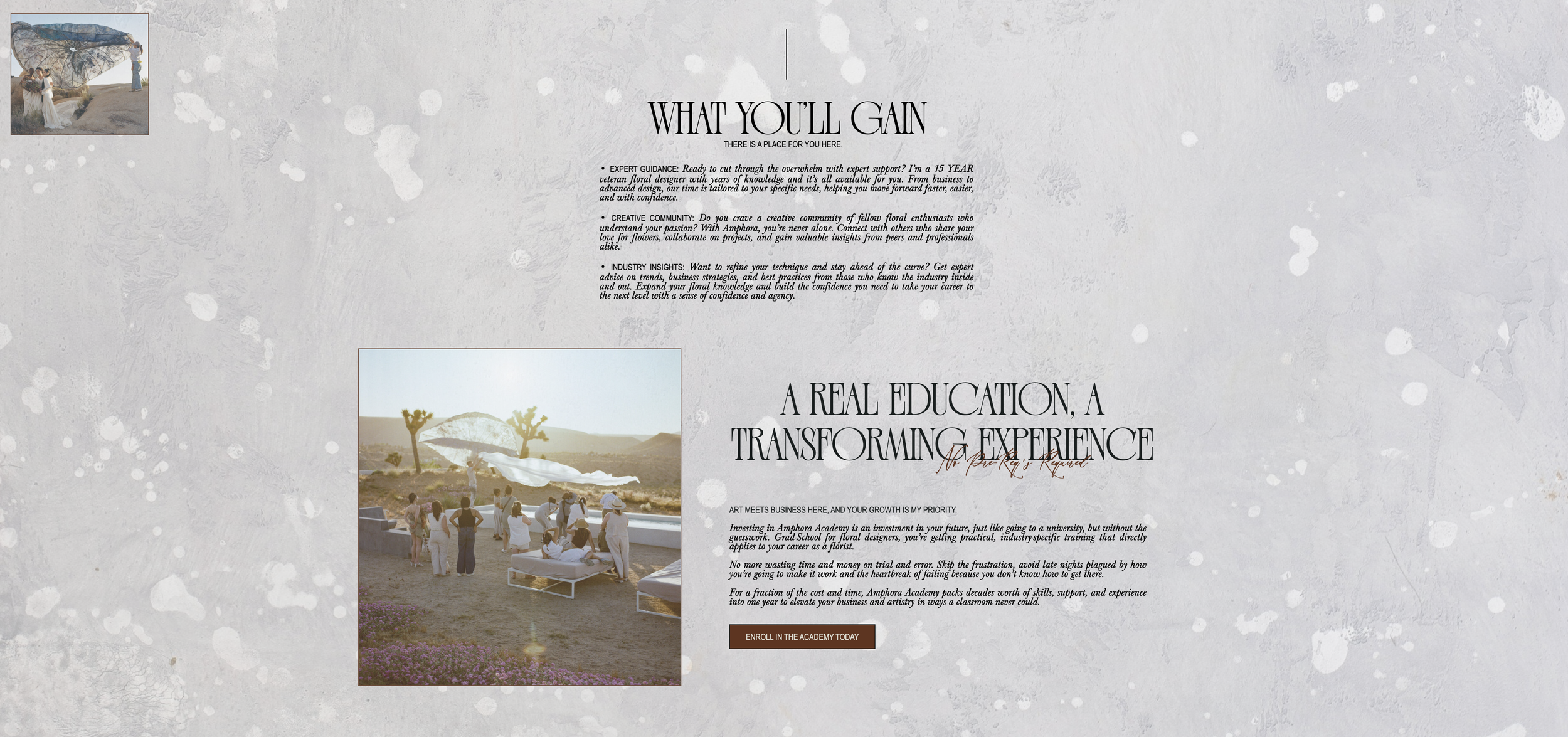 high end floral workshops