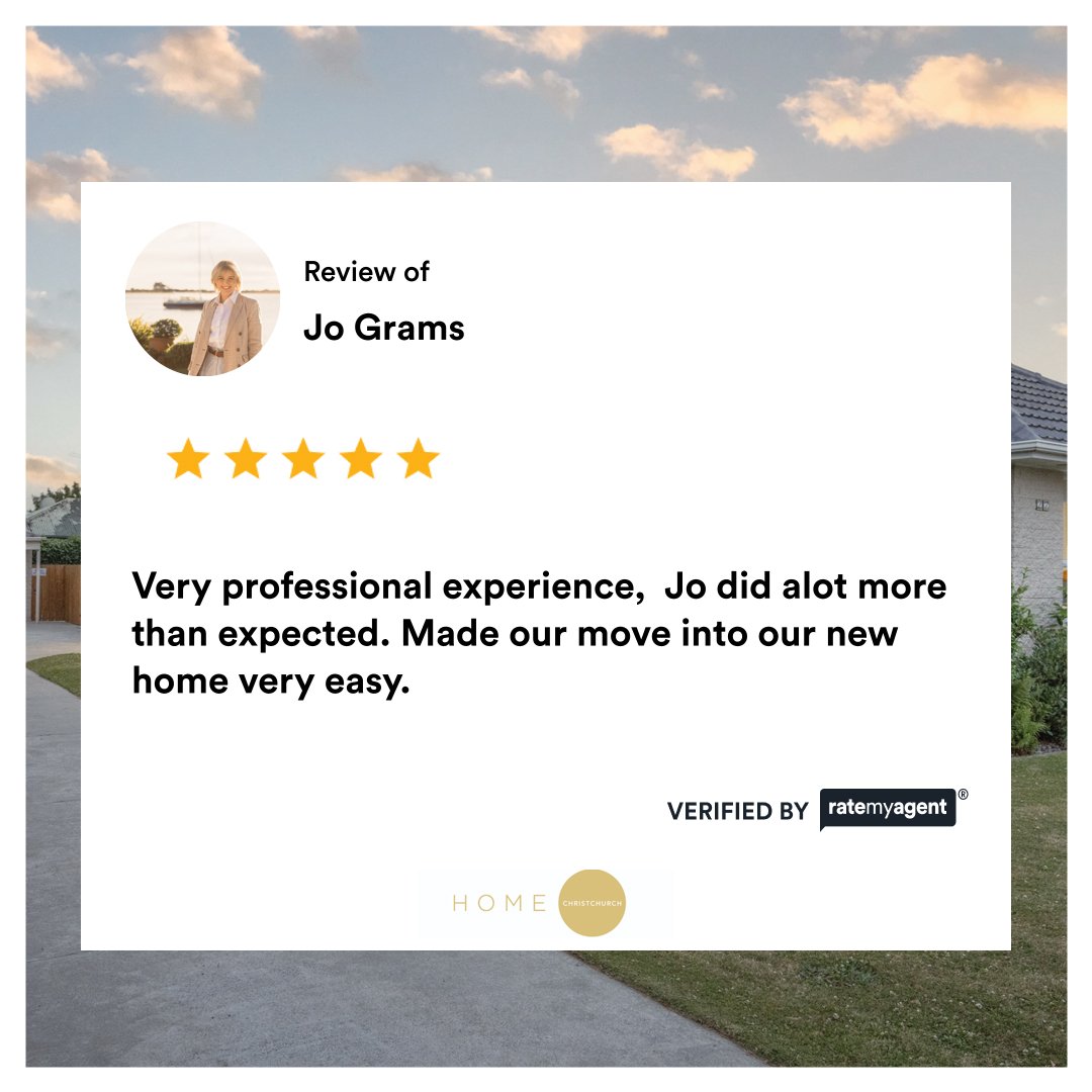 My latest RateMyAgent review in Shirley.
 20106126

...
#jograms #christchurch 
#ratemyagent #realestate #HomeChristchurch
