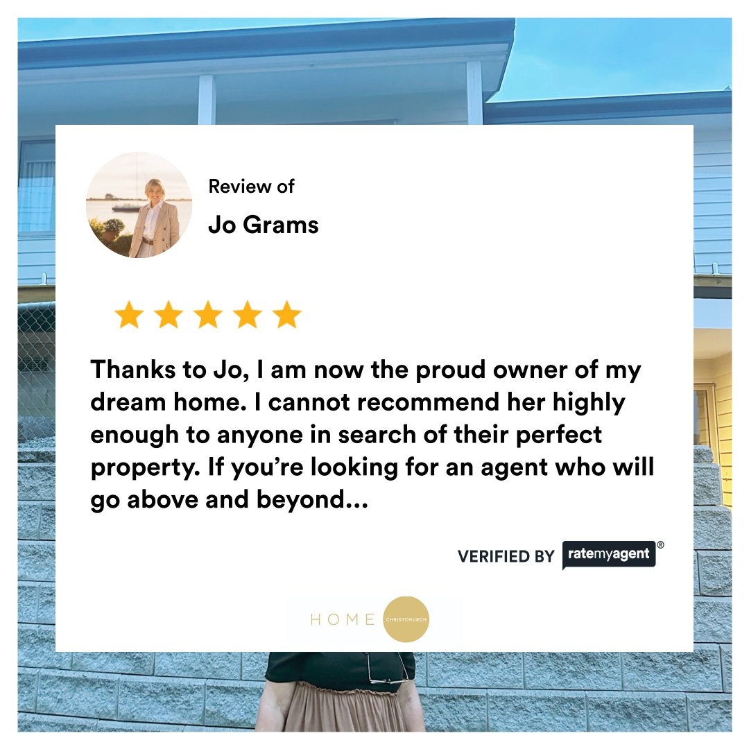 My latest RateMyAgent review in Lyttelton.
 20106126

...
#jograms #christchurch 
#ratemyagent #realestate #HomeChristchurch