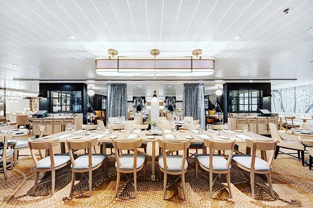 The Waterfront restaurant on the Pacific Explorer | completed June 2017 by @petraryberg and @rosie.andco