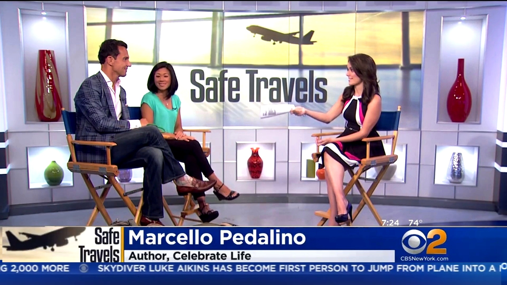 Marcello Pedalino, author of Celebrate Life, and Dr. Karena Wu sit down with Andrea Grymes from CBS News to discuss summer travel tips on the road and in the air.