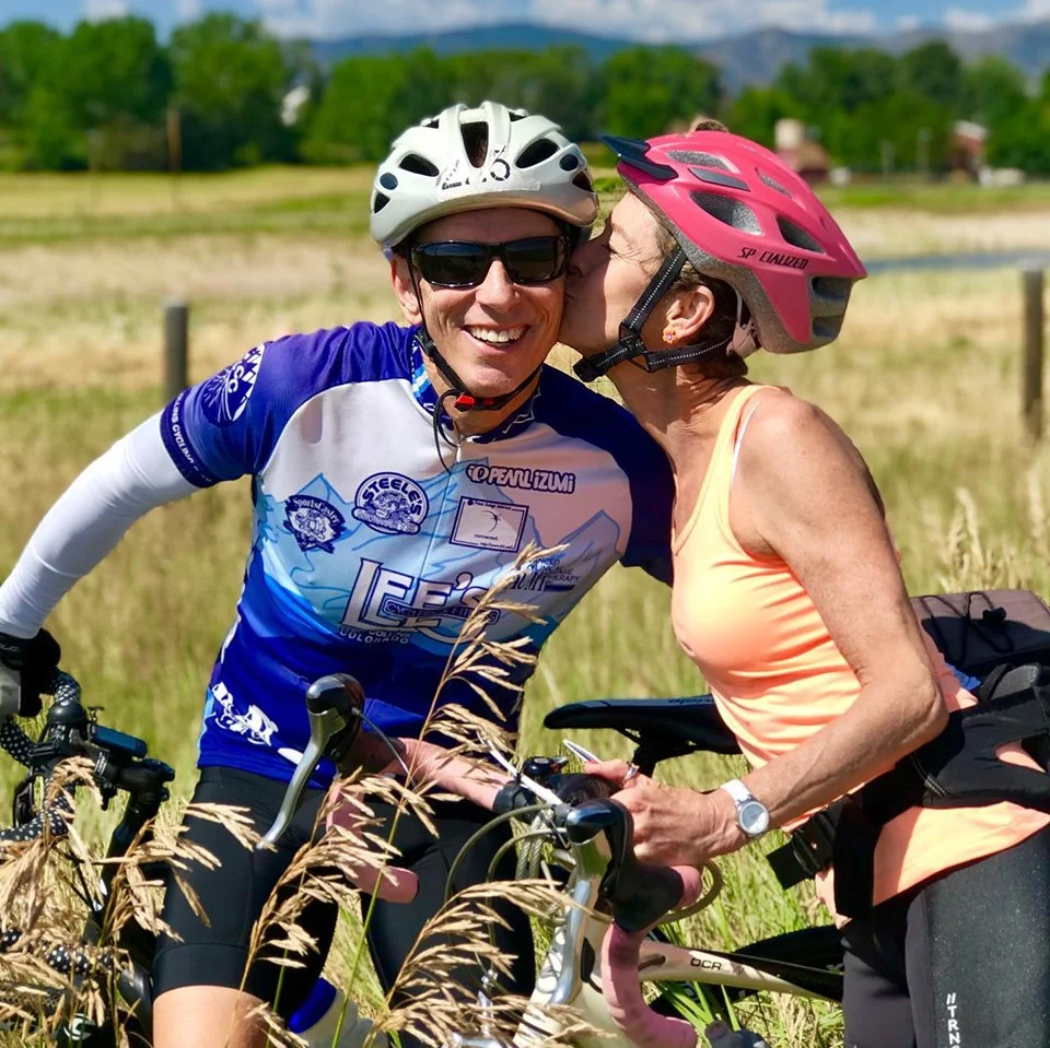 In the book, I talk about keeping good company, taking care of yourself, the importance of travel, and making a difference. Sometimes, thanks to some great friends, Ron and Jill Michaels, I was able to check off all 4 boxes. Jill turned 60 and Ron helped her celebrate by organizing a 60 mile ride in Colorado with some VIPs (Very Inspiring People) to raise money for the Larimer Humane Society . Folks, if you want to sip from the fountain of youth; make fitness a priority, do nice things for other people, go on as many adventures as you can, and spend your time with awesome people. Yes, it's easier said than done, but totally worth the extra effort! Ron and Jill are stellar examples of how to live.