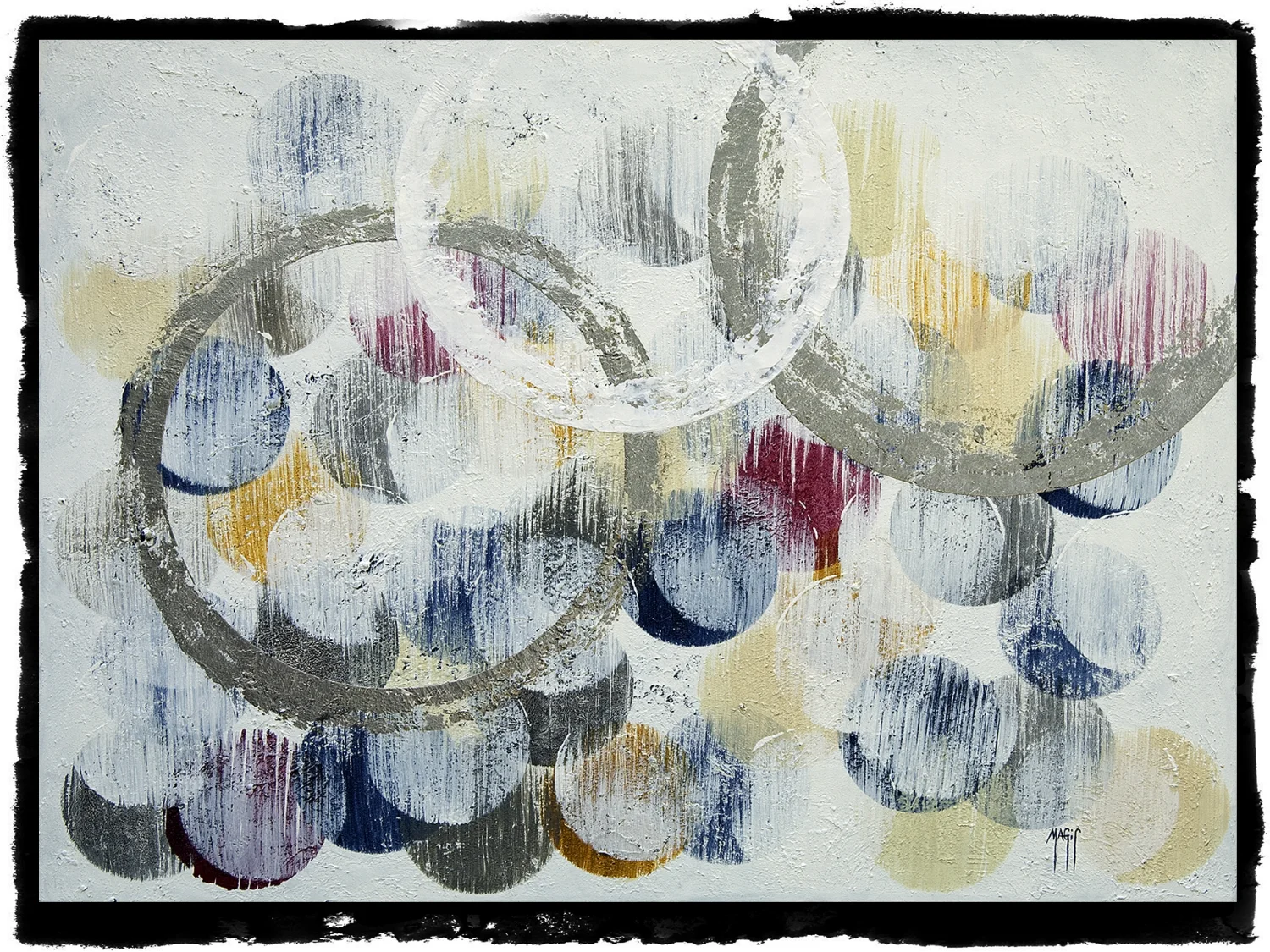  Between cycles 36" x 48" Acrylic on canvas