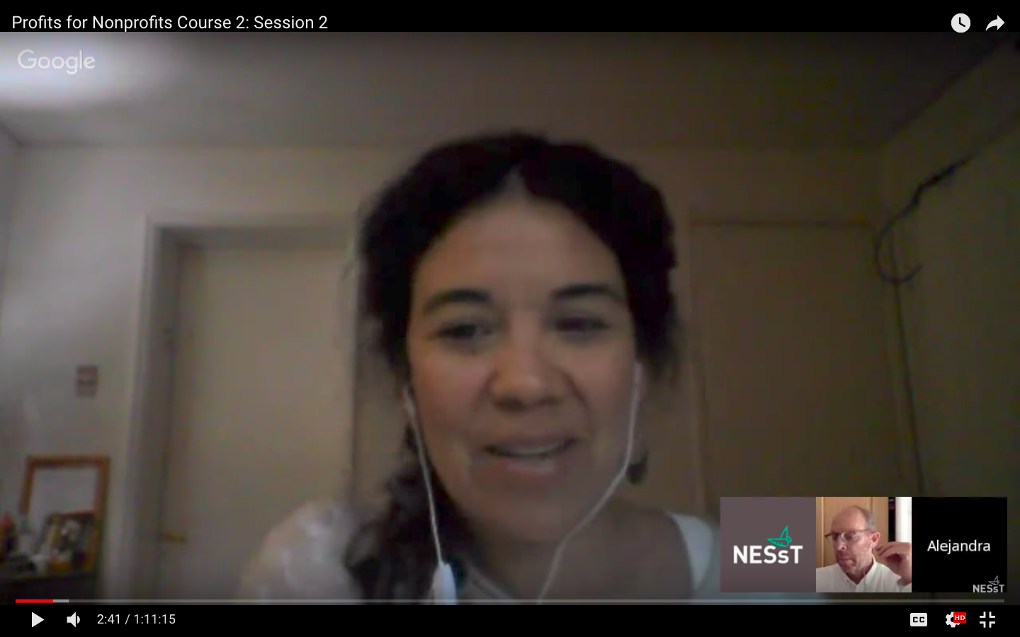Course Instructors, Alejandra Diaz (Chile) and Brad Michaels (U.S.) on a weekly call. 