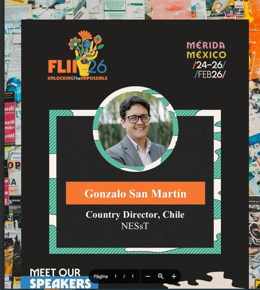 ¡Vamos al FLII 2026: Desbloqueando lo posible!

Esta semana, el director nacional de NESsT Chile, @gonza_sanmartin, estará en #Mérida, #México, para la edición de este año del #FLII.

Te invitamos a que te