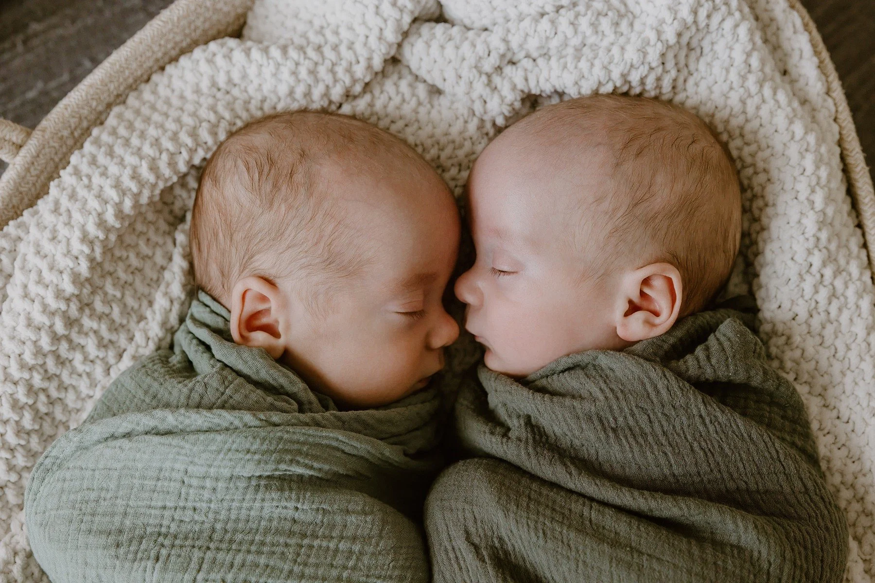 A Sweet In Home Newborn Session with Twins Boys | Austin Newborn Photographer