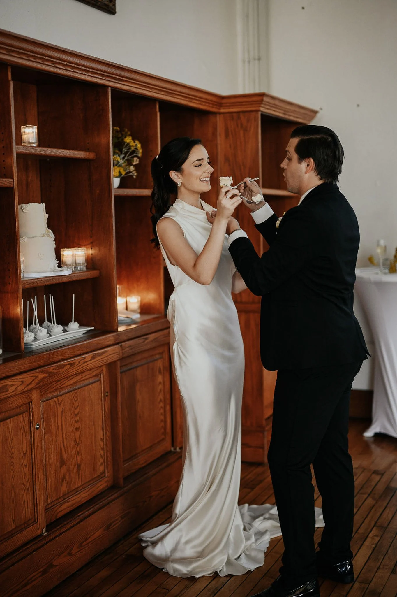 Modern Wedding Cake Moment at The Historic German House.jpg