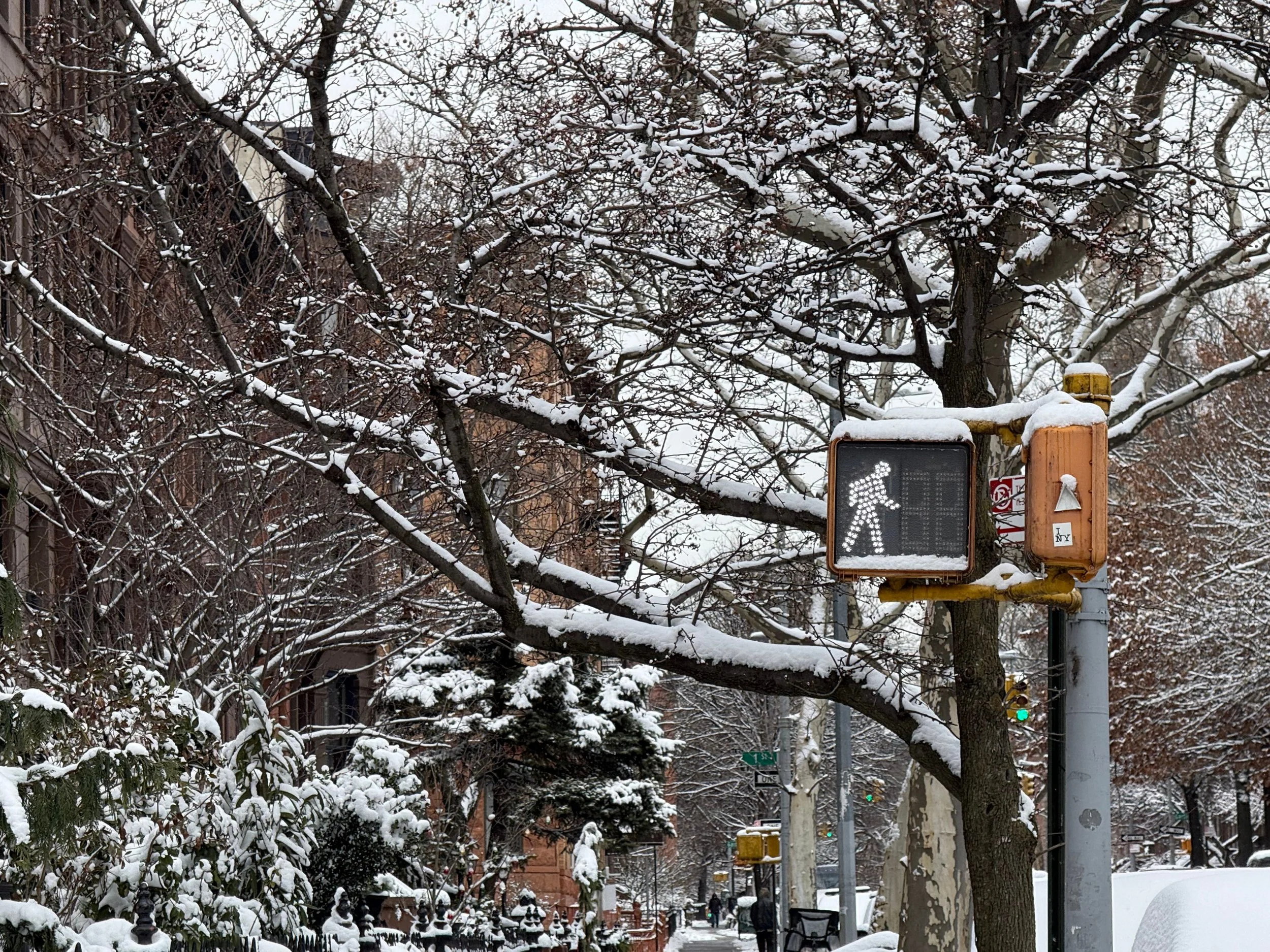 photo of NYC city streets covered in snow