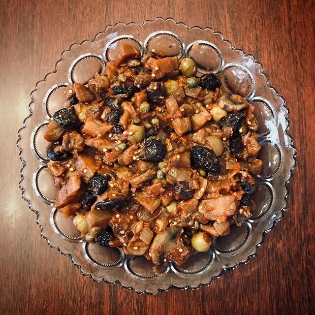 Success!! First time making Nana&rsquo;s caponata recipe and the consistency is just right. 😊
.
.
.#caponata #italianamerican #italianrecipes #amcooking #cooking #soyummy