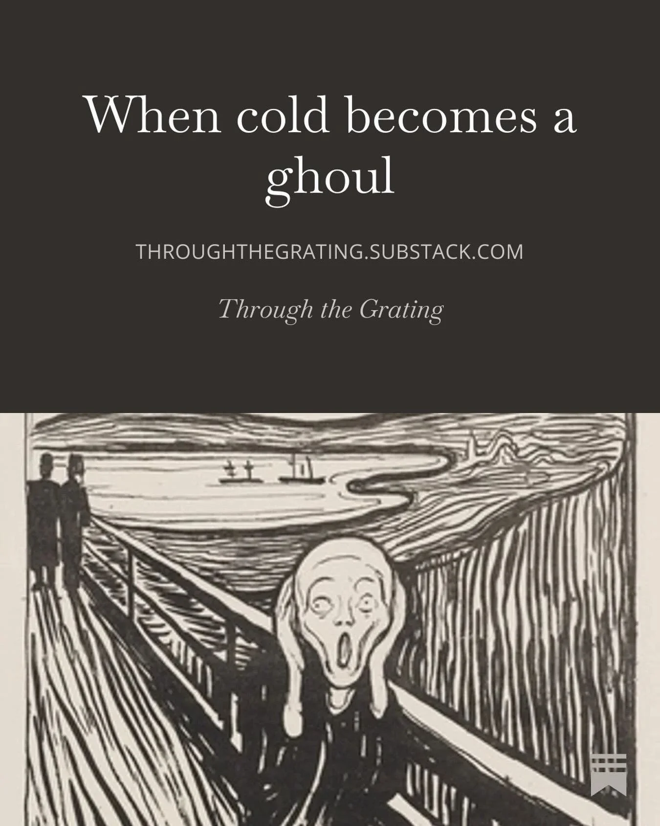 Frozen pipes and the terror of Zeena Frome. 🥶 Read it now in Through the Grating. 

Throughthegrating.substack.com

#oldhouseliving #gothicfiction #classicliterature #newenglandlife #victorianhouse